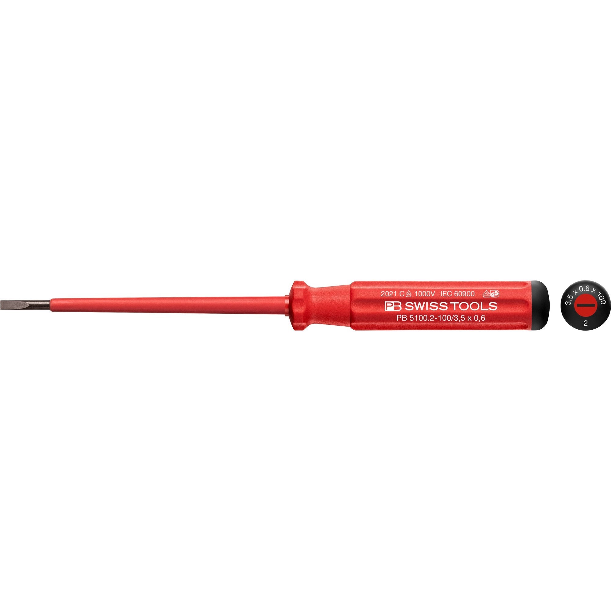 Cacciavite A Taglio VDE Isolato - Punta 3,5x100mm Per Sicurezza Elettrica - Foto 5