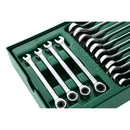 Sata ST09908 Set Chiavi Combinate a Cricchetto Piatte e Adattatori 19pz