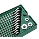 Sata ST09908 Set Chiavi Combinate a Cricchetto Piatte e Adattatori 19pz