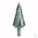 Fresa a gradini RUKO ULTIMATECUT FLOWSTEP HSSE-Co5, misura 3, campo di foratura da 9 a 38 mm, con gradini progressivi