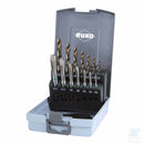 Assortimento RUKO ULTIMATECUT FLOWSTEP® HSSE-Co5 da 14 pezzi, con 7 punte elicoidali e 7 maschi metrici M3–M12 in custodia.