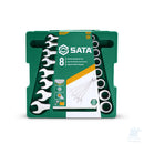 Set 8 chiavi combinate a cricchetto piatte metriche SATA ST08008SJ