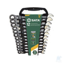 Set 12 chiavi combinate a cricchetto Flex metriche Black Edition SATA ST08033