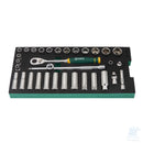 Set di bussole esagonali metriche da 3/8" in vassoio EVA 33 pz SATA ST09002G