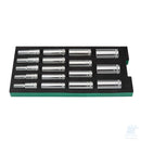Set di bussole esagonali metriche lunghe da 1/2" in vassoio EVA 17 pz SATA ST09005G