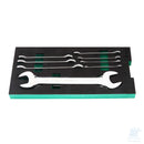 Set di chiavi a doppia forchetta metriche in vassoio EVA 10 pz SATA ST09009G
