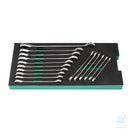 Set di chiavi combinate a cricchetto piatte in vassoio EVA 16 pz SATA ST09012G