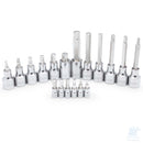Set SATA da 18 bussole bit esagonali corte e lunghe per attacchi da 1/4" e 1/2"