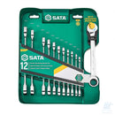 Set 12 chiavi combinate a cricchetto e recupero metriche SATA ST09066-02