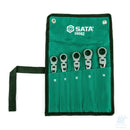 Set rotolo 5 chiavi combinate a cricchetto Flex metriche SATA ST09082SJ