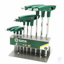 SATA ST09117 set 9 chiavi a T esagonali Ball-End con supporto