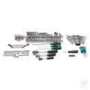 Componenti del set SATA ST09510SJ con bussole metriche e SAE, chiavi, cricchetti, bit e accessori