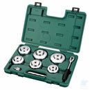 SATA ST09703SJ cassetta chiavi per filtri olio 8 pz con chiavi a tazza, cricchetto e adattatore