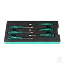 Set di cacciadadi SATA ST09918G in acetato da 6 pezzi con vassoio portautensili in EVA