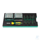 Set di bit SATA ST09920G da 71 pezzi con impugnature, cacciaviti di precisione e vassoio portautensili in EVA