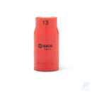 Bussola esagonale metrica isolata VDE SATA da 1/2" con rivestimento rosso