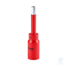 Bussola bit esagonale metrica isolata VDE SATA da 1/2" con rivestimento rosso