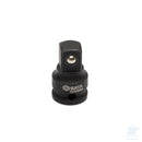 Adattatore Impact SATA da 3/8" femmina a 1/2" maschio con finitura fosfatata nera e fermo a sfera