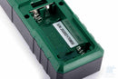 Dettaglio del vano batterie del metro laser SATA ST62709