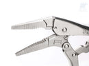 Pinza autobloccante a becchi lunghi SATA ST71302ST dettaglio ganasce dentate