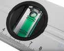 Dettaglio della fiala verticale della livella in alluminio SATA ST91603ME