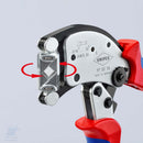 Dettaglio testa di crimpatura girevole pinza Knipex 975318SB Twistor16