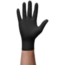 Guanti in nitrile Mercator GoGrip Nero con texture diamantata per alta presa