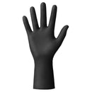 Guanti in nitrile Mercator MOTO Nero monouso con polsino lungo, confezione da 100 pezzi