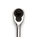 Dettaglio testa cricchetto SATA a sgancio rapido con attacco quadro e design a goccia