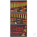 Set di utensili isolati VDE SATA SC09928 da 68 pezzi completo nei vassoi EVA Foam