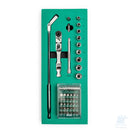 Set cricchetti Slim Head SATA ST09057G con cricchetti flessibili a testa sottile, bussole metriche 1/4", bit e accessori – 45 pezzi