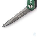 Dettaglio lama lunga rivestita in titanio delle forbici SATA ST93128 per tagli netti e duraturi