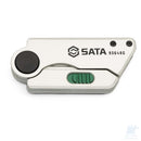 Cutter pieghevole compatto SATA ST93648G con corpo in metallo e rivestimento in gomma
