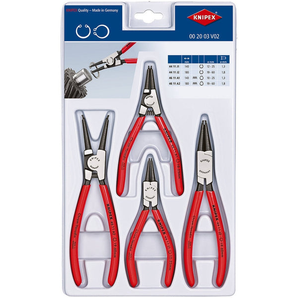 Knipex 002003V02 assortimento pinze anelli sicurezza seeger 00 20 03 V02