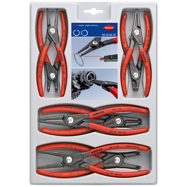 Knipex 002004SB assortimento pinze anelli sicurezza seeger 00 20 04 SB