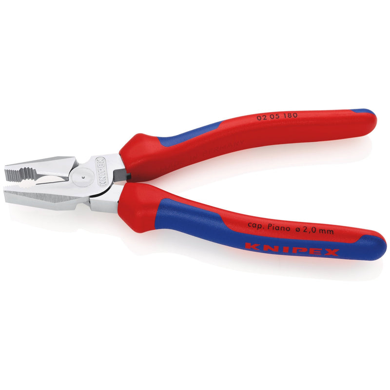 Pinza universale tipo "forte", cromata, manici bicomponente Knipex