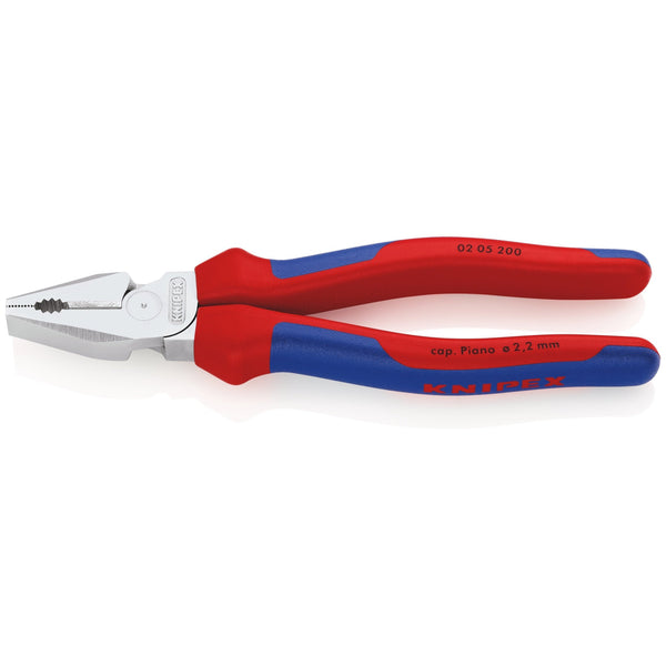 Pinza universale tipo "forte", cromata, manici bicomponente Knipex