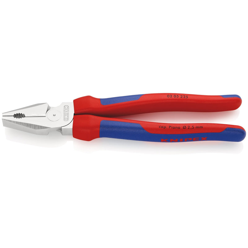 Pinza universale tipo "forte", cromata, manici bicomponente Knipex