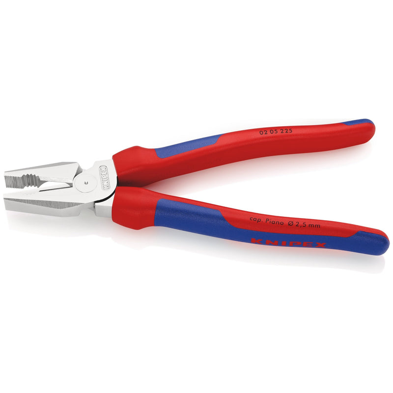 Pinza universale tipo "forte", cromata, manici bicomponente Knipex