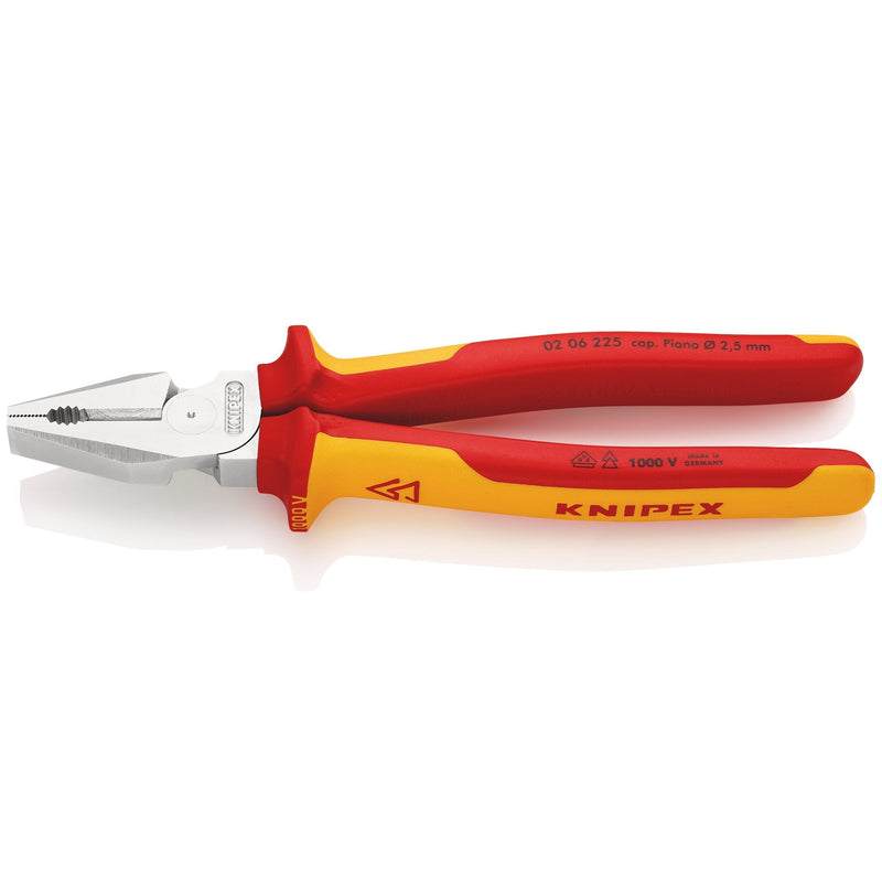 Pinza universale tipo "forte", manici bicomponente VDE Knipex