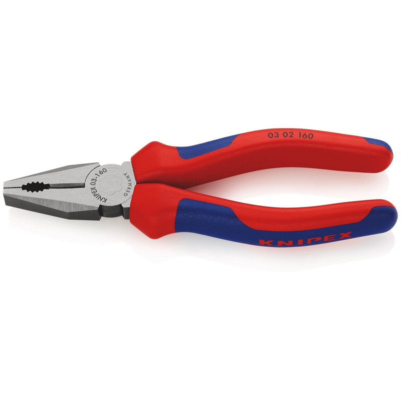 Pinza universale, bonderizzata nera, manici bicomponente Knipex