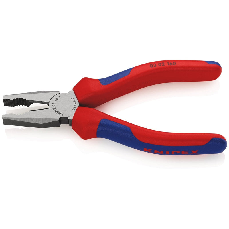 Pinza universale, bonderizzata nera, manici bicomponente Knipex