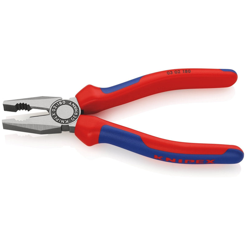 Pinza universale, bonderizzata nera, manici bicomponente Knipex