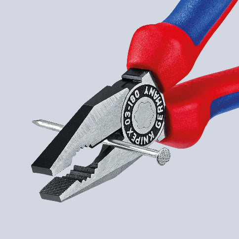 knipex 0302180 pinza universale nera manici bicomponente 03 02 180