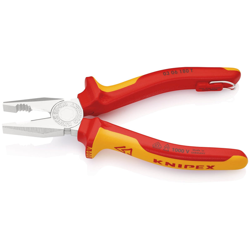 Pinza universale, cromata, manici bicomponente VDE Knipex