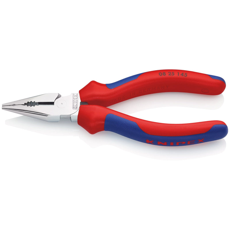 Knipex 0825145 pinza universale cromata testa punta manici bicomponente 08 25 145