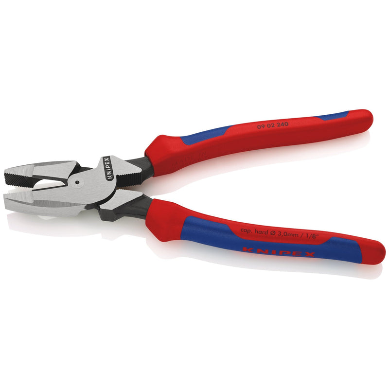 Pinza universale "Lineman's Pliers", modello americano, manici bicomponente Knipex