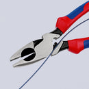 Pinza universale "Lineman's Pliers", modello americano, manici bicomponente tiracavo Knipex