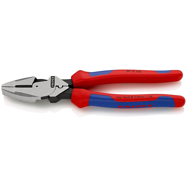 Pinza universale "Lineman's Pliers", modello americano, manici bicomponente tiracavo Knipex