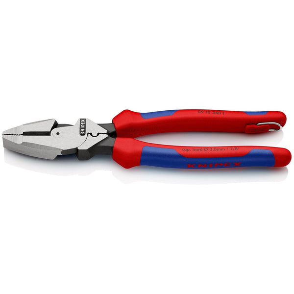 Pinza universale "Lineman's Pliers", modello americano, manici bicomponente tiracavo Knipex